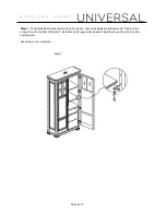 Preview for 2 page of Universal Furniture Explore Home 071160 Assembly Instructions