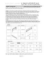 Preview for 1 page of Universal Furniture Explore Home 07175H Assembly Instructions