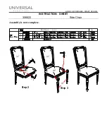 Preview for 2 page of Universal Furniture Explore Home 356622 Instruction Sheet