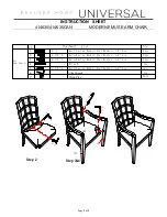 Preview for 2 page of Universal Furniture Explore Home 414635CAN Instruction Sheet