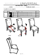 Preview for 2 page of Universal Furniture Explore Home 414638 Instruction Sheet