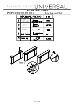 Preview for 2 page of Universal Furniture EXPLORE HOME 475-920 Instruction Sheet