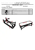 Preview for 2 page of Universal Furniture EXPLORE HOME 507-380 Instruction Sheet