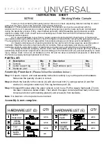 Universal Furniture Explore Home 507964 Instruction Sheet preview