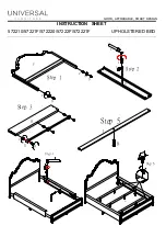 Preview for 2 page of Universal Furniture EXPLORE HOME 572210 Instruction Sheet