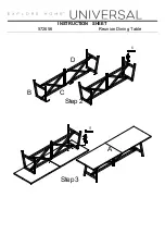 Preview for 2 page of Universal Furniture EXPLORE HOME 572656 Instruction Sheet