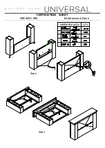 Preview for 2 page of Universal Furniture EXPLORE HOME 596A-965 Instruction Sheet