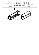 Preview for 2 page of Universal Furniture EXPLORE HOME 628380 Instruction Sheet