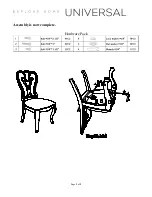 Preview for 2 page of Universal Furniture Explore Home 637634-RTA Instruction Sheet