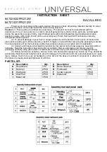 Preview for 1 page of Universal Furniture EXPLORE HOME BACALL 847220 Instruction Sheet