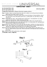 Preview for 2 page of Universal Furniture EXPLORE HOME BACALL 847220 Instruction Sheet