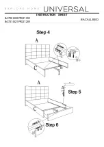 Preview for 3 page of Universal Furniture EXPLORE HOME BACALL 847220 Instruction Sheet