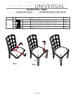 Preview for 2 page of Universal Furniture Explore Home MODERNE MUSE 414634 Instruction Sheet