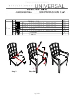 Preview for 2 page of Universal Furniture Explore Home MODERNE MUSE 414635 Instruction Sheet