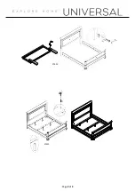 Preview for 2 page of Universal Furniture Sleigh Bed Queen 5/0 Instruction Sheet