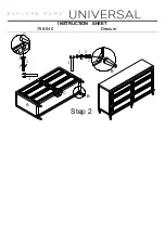 Preview for 2 page of Universal Furniture Universal EXPLORE HOME 788-040 Instruction Sheet