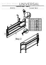 Preview for 2 page of Universal Furniture Universal EXPLORE HOME 805-816 Instruction Sheet