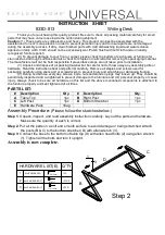 Universal Furniture Universal EXPLORE HOME 833D-813 Instruction Sheet preview