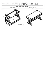 Предварительный просмотр 2 страницы Universal Furniture Universal EXPLORE HOME 833D-813 Instruction Sheet