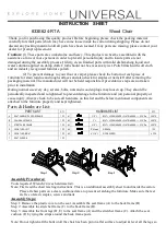 Universal Furniture Universal EXPLORE HOME 833E624-RTA Instruction Sheet preview