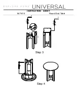 Предварительный просмотр 3 страницы Universal Furniture Universal EXPLORE HOME 847-815 Instruction Sheet