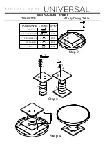 Preview for 2 page of Universal Furniture Universal EXPLORE HOME Affinity 758-657T/B Instruction Sheet