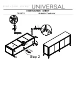 Preview for 2 page of Universal Furniture Universal EXPLORE HOME Arabella Credenza 788-679 Instruction Sheet