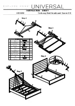 Preview for 2 page of Universal Furniture Universal EXPLORE HOME Calloway U008250 Instruction Sheet