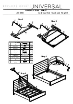 Preview for 2 page of Universal Furniture Universal EXPLORE HOME Calloway U008260 Instruction Sheet