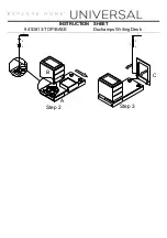 Preview for 2 page of Universal Furniture Universal EXPLORE HOME Duchamps 941D813-TOP Instruction Sheet