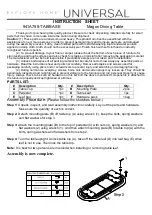 Preview for 1 page of Universal Furniture Universal EXPLORE HOME Magon 941A758-TAB Instruction Sheet