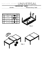 Preview for 2 page of Universal Furniture Universal EXPLORE HOME Midtown 805-653 Instruction Sheet