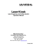 Universal Laser Systems LaserKiosk Operation Manual preview