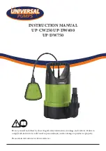 Universal Pumps UP-CW250 Instruction Manual preview