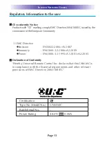 Preview for 16 page of Universal Remote Control CAM-MC Owner'S Manual