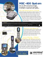 Preview for 2 page of Universal Remote Control Complete Control MSC-400 Manual