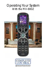 Universal Remote Control COMPLETE CONTROL MX-880Z User Manual preview