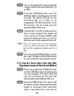 Preview for 8 page of Universal Remote Control Easy Clicker UR3-SR3 Operating Manual