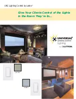 Предварительный просмотр 2 страницы Universal Remote Control LIGHTING Brochure