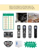 Предварительный просмотр 3 страницы Universal Remote Control LIGHTING Brochure