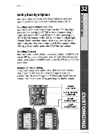 Preview for 33 page of Universal Remote Control MASTERCONTROL RF20 Owner'S Manual