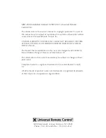 Preview for 2 page of Universal Remote Control MRF-260i Installation Manual