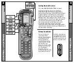 Предварительный просмотр 9 страницы Universal Remote Control MRF100B POWERPACK Owner'S Manual