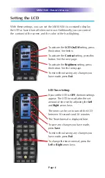 Preview for 8 page of Universal Remote Control MXW-920I Owner'S Manual