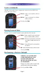 Предварительный просмотр 13 страницы Universal Remote Control MXW-920I Owner'S Manual