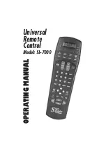 Universal Remote Control STAR LIGHT Operating Manual preview