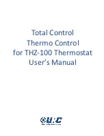 Preview for 1 page of Universal Remote Control Thermo Control User Manual