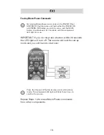 Preview for 18 page of Universal Remote Control TOTAL CONTROL FX-1 Owner'S Manual