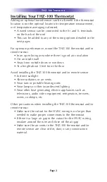 Preview for 6 page of Universal Remote Control total control THZ-100 Owner'S Manual