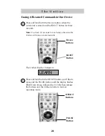 Preview for 22 page of Universal Remote Control Unifier URC-100 Owner'S Manual